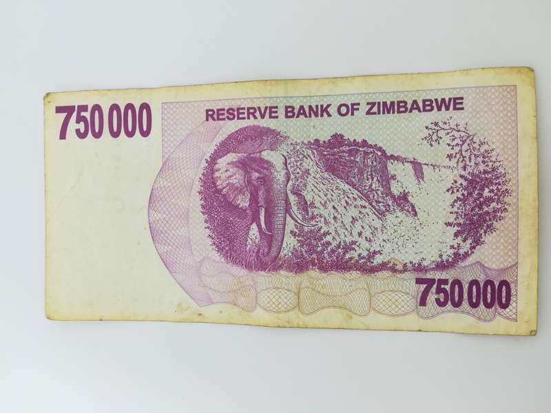 750 Thousand Zimbabwean Dollar Bank Note