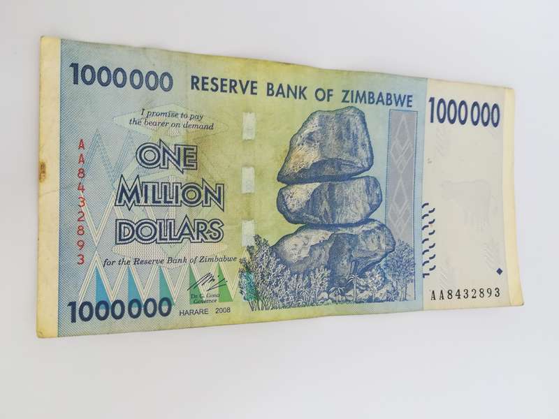 1 Million Zimbabwean Dollar Bank Note