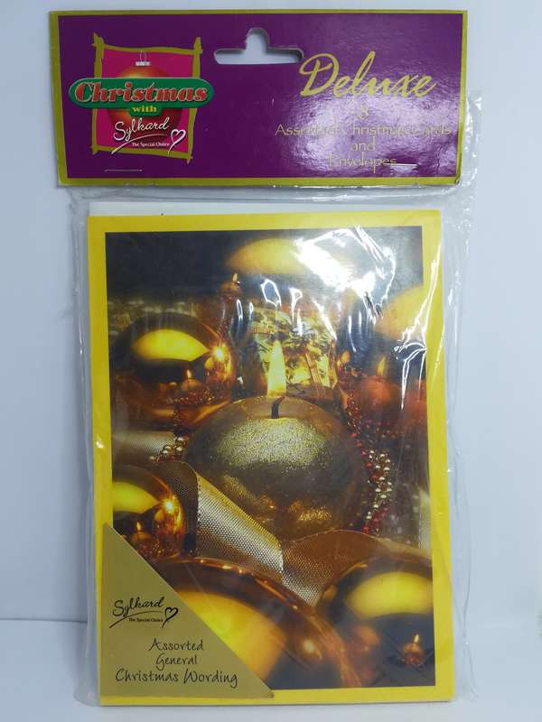 Greeting Card and Envelopes - Christmas - Style 1 - English (8 Cards)