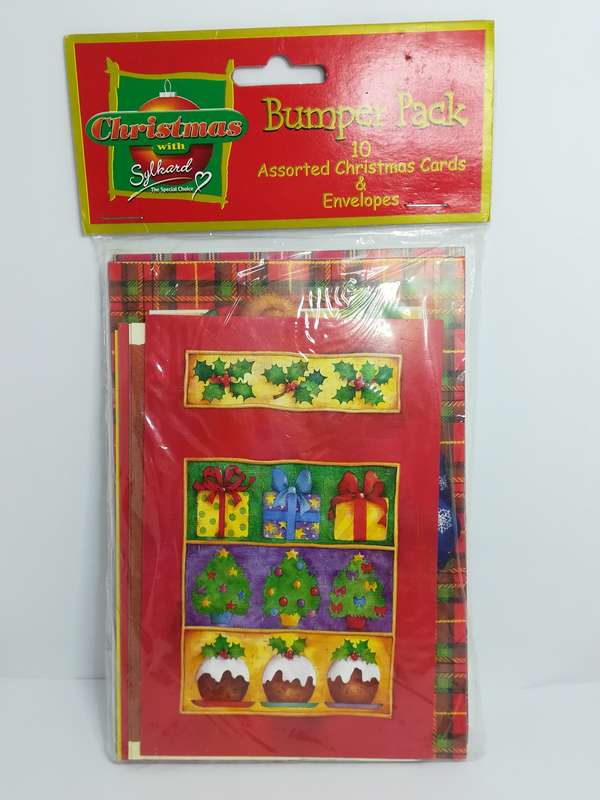 Greeting Card and Envelopes - Christmas - Style 38 - Afrikaans (10 Cards)