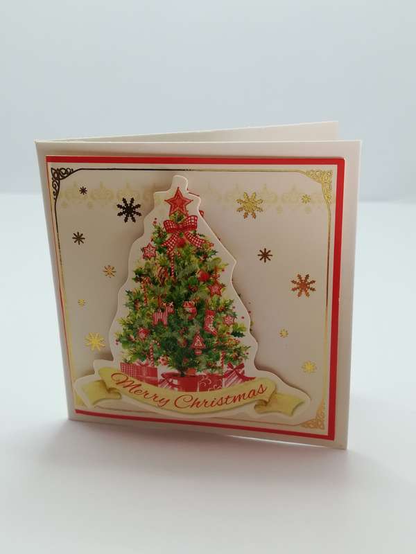 Christmas Greeting Card - 3-Dimensional Art Card - Style 16