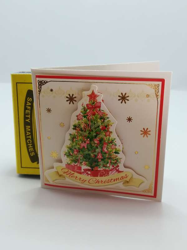 Christmas Greeting Card - 3-Dimensional Art Card - Style 16