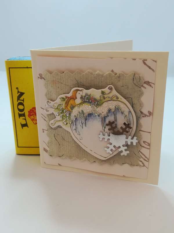 Christmas Greeting Card - 3-Dimensional Art Card - Style 01