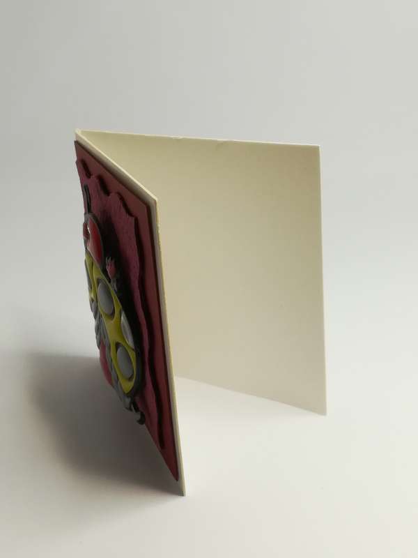 Greeting Card - Single 3-Dimensional Art Card - Ladybird