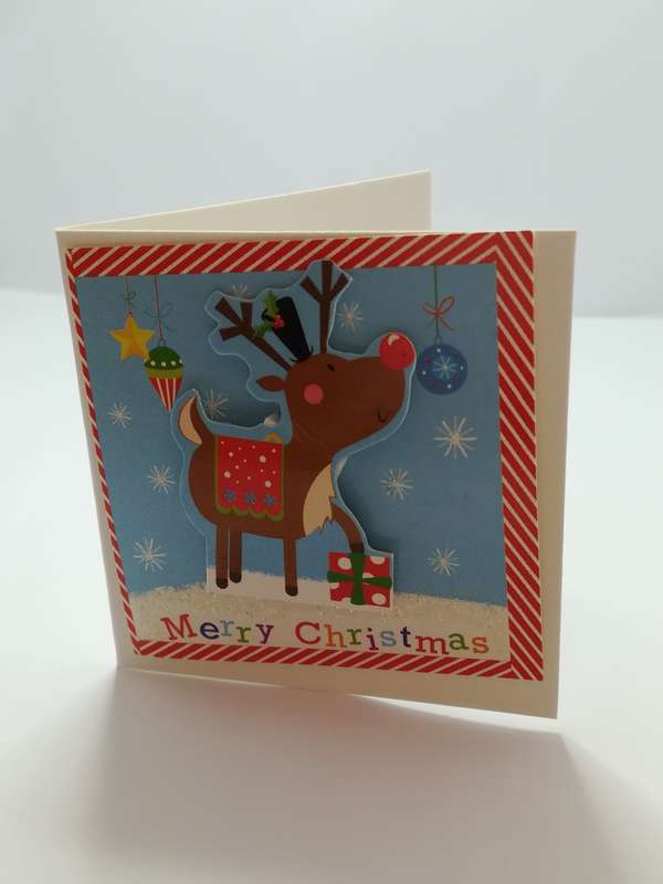Christmas Greeting Card - 3-Dimensional Art Card - Style 18