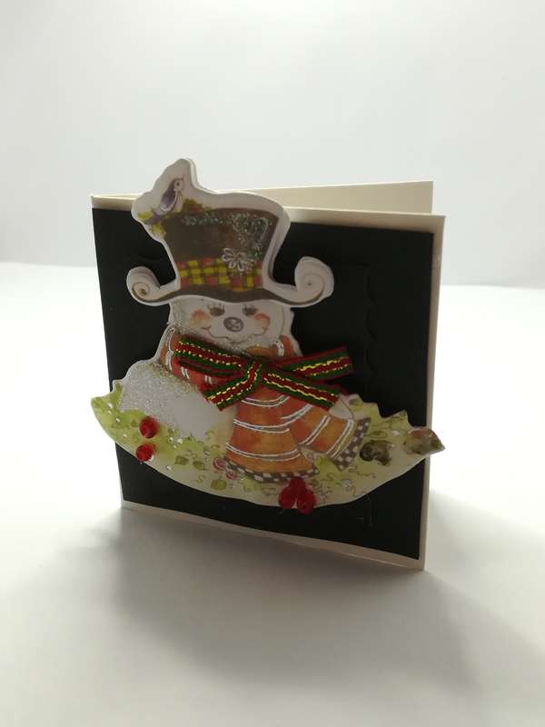 Christmas Greeting Card - 3-Dimensional Art Card - Style 07
