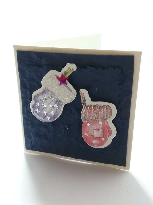 Christmas Greeting Card - 3-Dimensional Art Card - Style 08