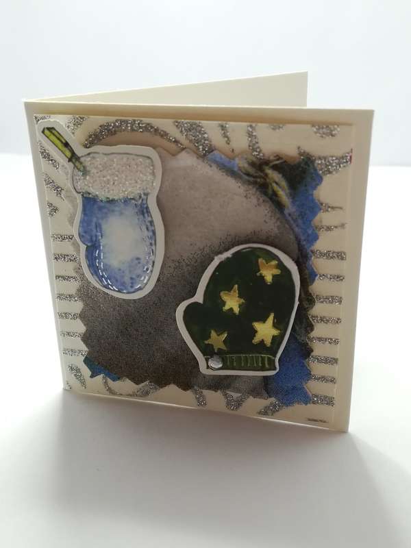 Christmas Greeting Card - 3-Dimensional Art Card - Style 10