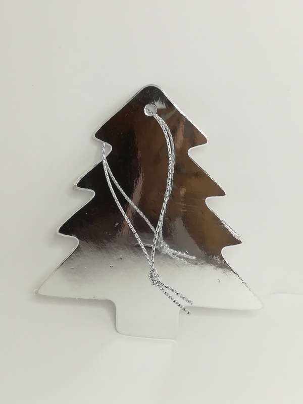 Christmas Greeting Tags - Silver Assorted Tags (2 items per pack)