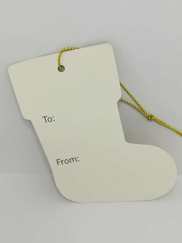 Christmas Greeting Tags - Gold Assorted Tags (2 items per pack)