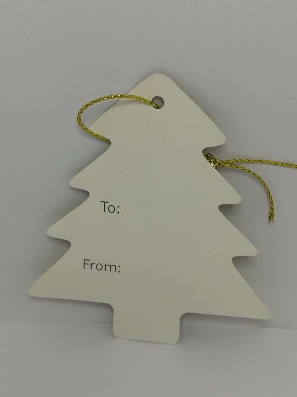 Christmas Greeting Tags - Gold Assorted Tags (2 items per pack)