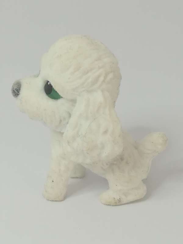 Miniature White Maltese Dog Bobblehead (In My Pocket) Collectable