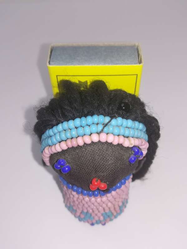 Miniature African Beaded Doll (Miniature, suitable for printer's tray)
