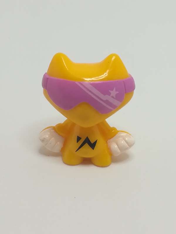Miniature Orange Cat Purple Sunglasses & White Gloves (Miniature, suitable for printer's tray)