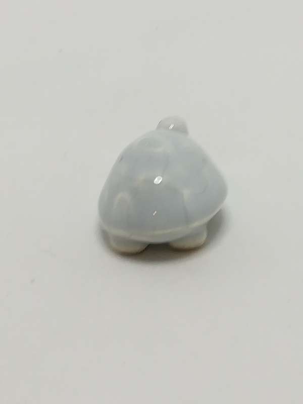 Miniature Light Grey & White Ceramic Tortoise (Miniature, suitable for printer's tray)
