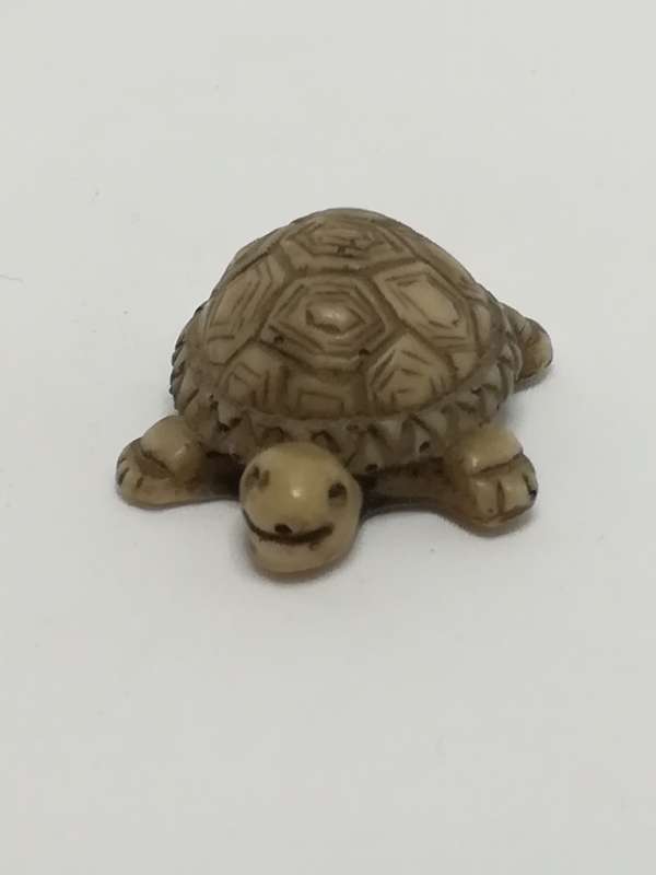 Miniature Cream & Brown Tortoise - Design 1 (Miniature, suitable for printer's tray)