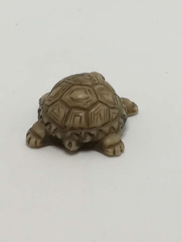 Miniature Cream & Brown Tortoise - Design 1 (Miniature, suitable for printer's tray)