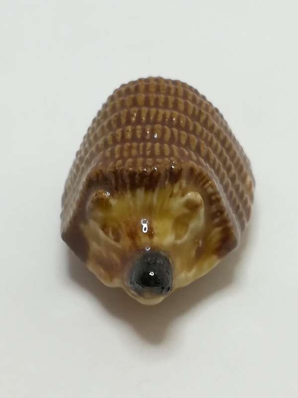 Miniature Ceramic Glazed Hedgehog (Miniature, suitable for printer's tray)
