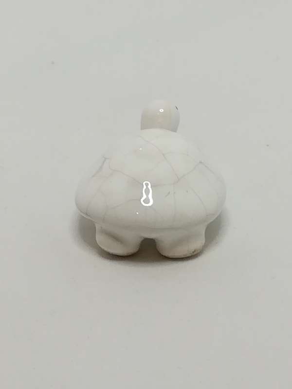 Miniature White Ceramic Tortoise (Miniature, suitable for printer's tray)