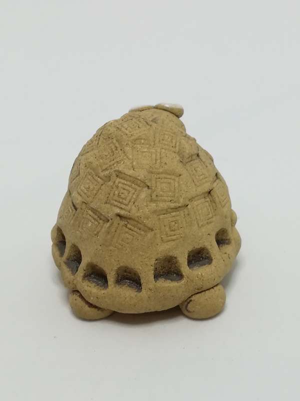 Miniature Clay Tortoise with Big White Bead Eyes (Miniature, suitable for printer's tray)