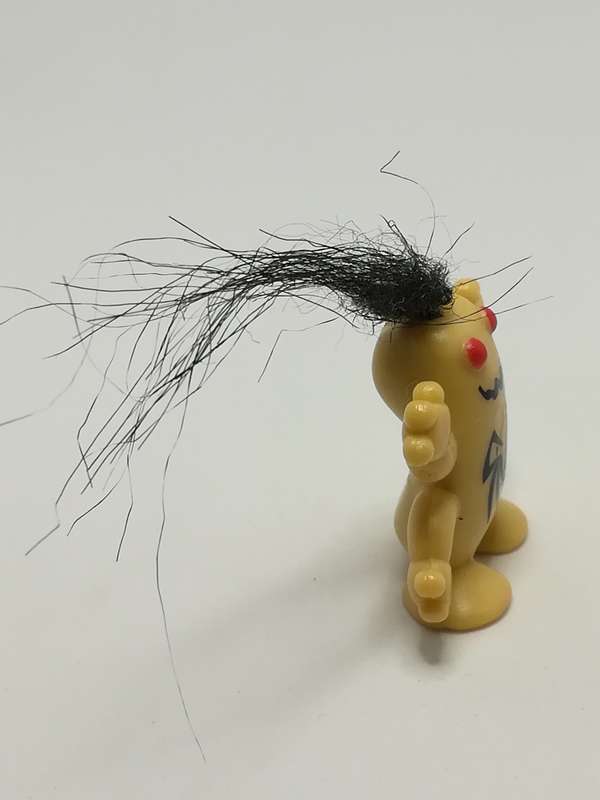 Miniature Beige Troll Black Hair (Miniature, suitable for printer's tray)