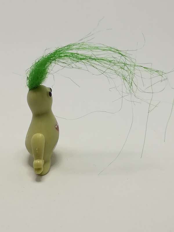 Miniature Olive & White Troll Green Hair (Miniature, suitable for printer's tray)