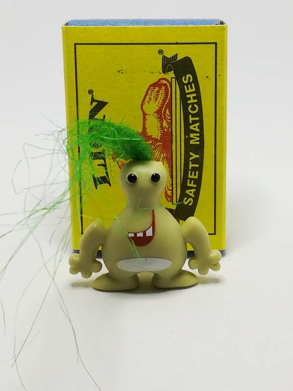 Miniature Olive & White Troll Green Hair (Miniature, suitable for printer's tray)