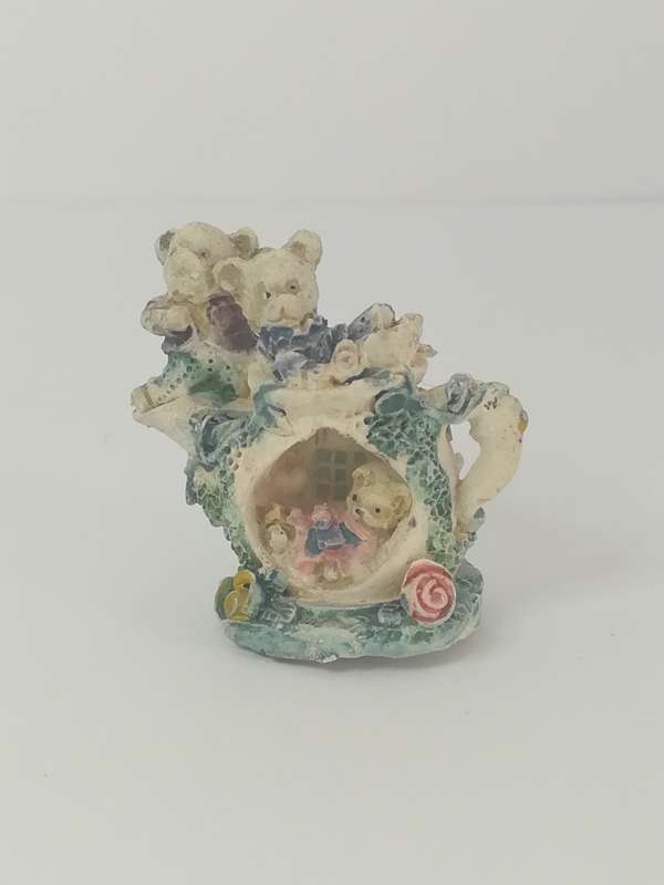 Miniature Charming Bears in Teapot (Miniature, suitable for printer's tray)