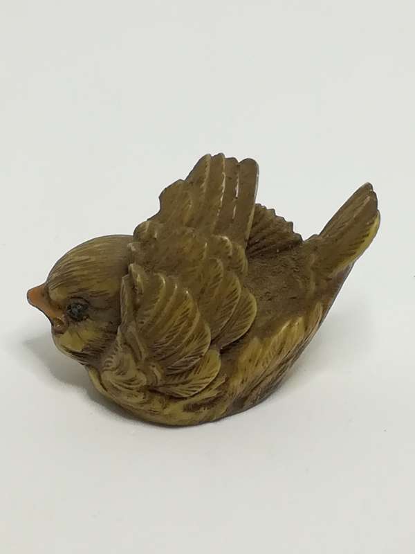 Miniature Ceramic Brown Bird (Miniature, suitable for printer's tray)
