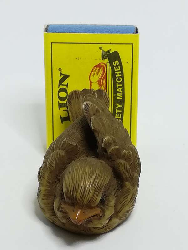 Miniature Ceramic Brown Bird (Miniature, suitable for printer's tray)