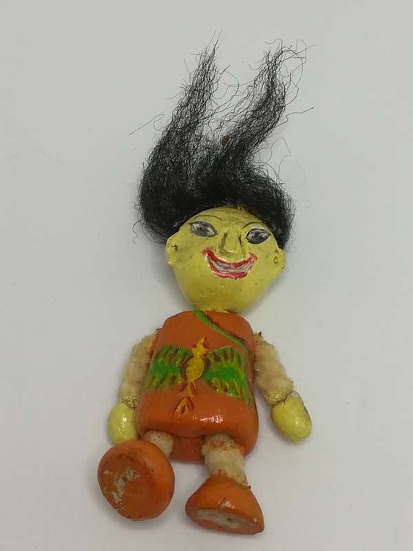 Miniature Wooden Doll (Has Two Faces, Front & Back) (Miniature, suitable for printer's tray)
