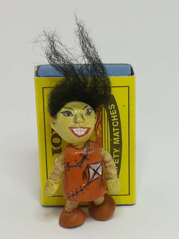 Miniature Wooden Doll (Has Two Faces, Front & Back) (Miniature, suitable for printer's tray)