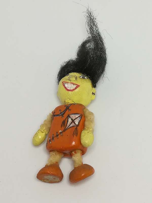 Miniature Wooden Doll (Has Two Faces, Front & Back) (Miniature, suitable for printer's tray)