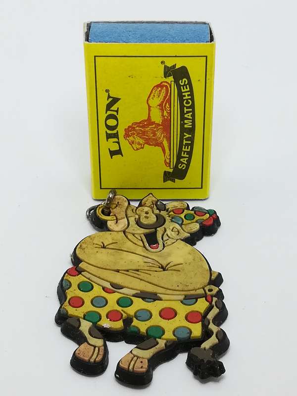 Miniature Magnetic & Key Holder Cow Dressed in Polka Dots (Miniature, suitable for printer's tray)