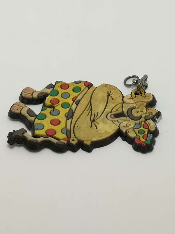 Miniature Magnetic & Key Holder Cow Dressed in Polka Dots (Miniature, suitable for printer's tray)