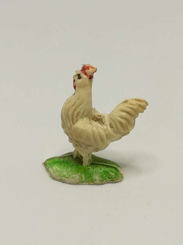 Miniature White & Green Hen (Miniature, suitable for printer's tray)