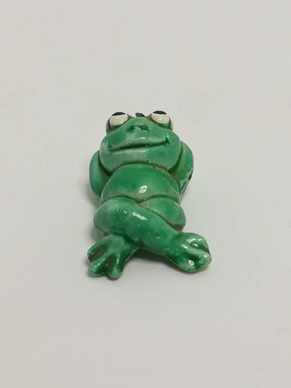 Miniature Green Frog Lying Down (Miniature, suitable for printer's tray)