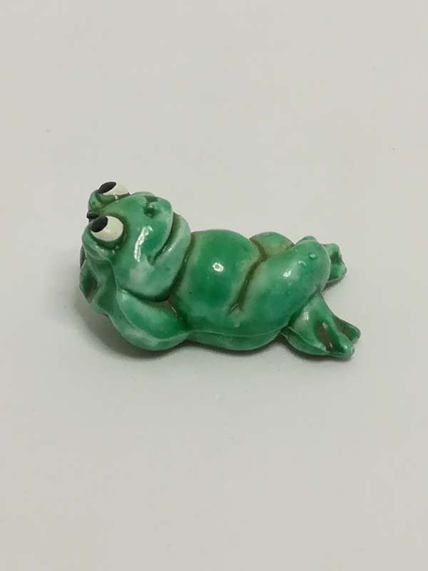 Miniature Green Frog Lying Down (Miniature, suitable for printer's tray)