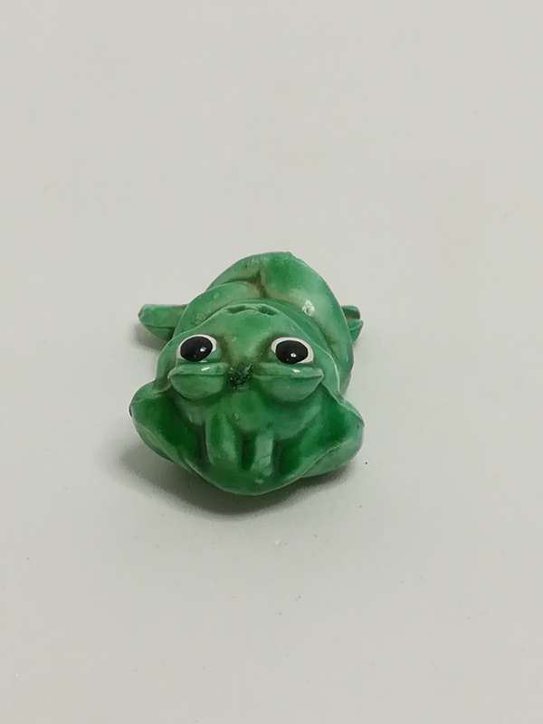 Miniature Green Frog Lying Down (Miniature, suitable for printer's tray)