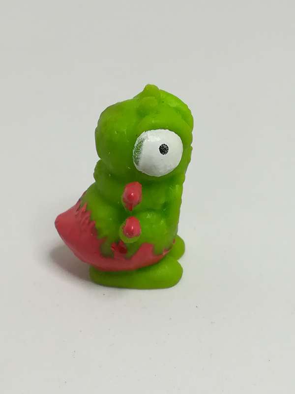Miniature Green & Red Bug Big White Eyes Pencil Popper (Miniature, suitable for printer's tray)
