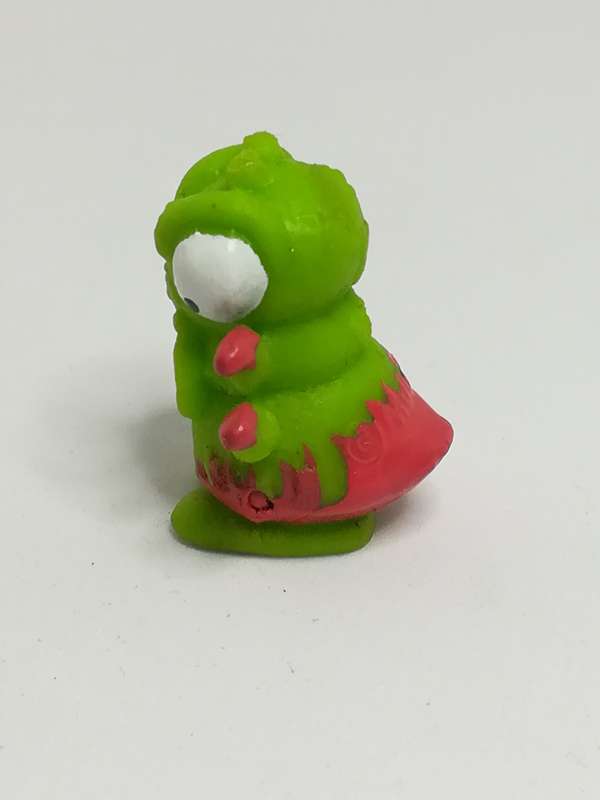 Miniature Green & Red Bug Big White Eyes Pencil Popper (Miniature, suitable for printer's tray)