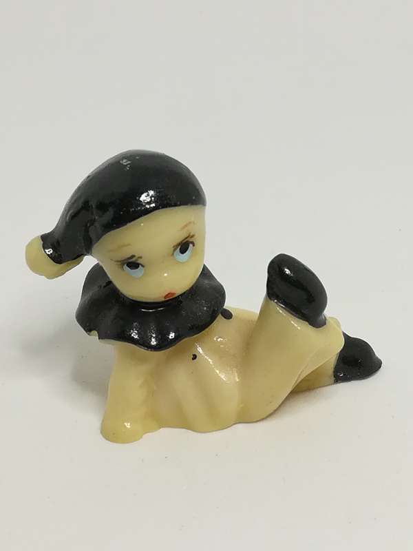 Miniature Cream White & Black Doll (Miniature, suitable for printer's tray)
