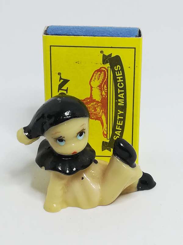 Miniature Cream White & Black Doll (Miniature, suitable for printer's tray)