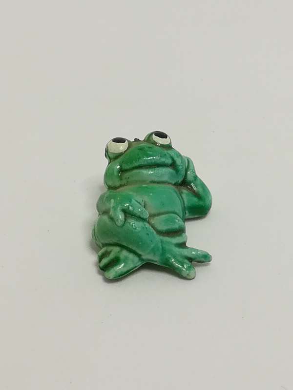 Miniature Green Frog Lying Down (Miniature, suitable for printer's tray)