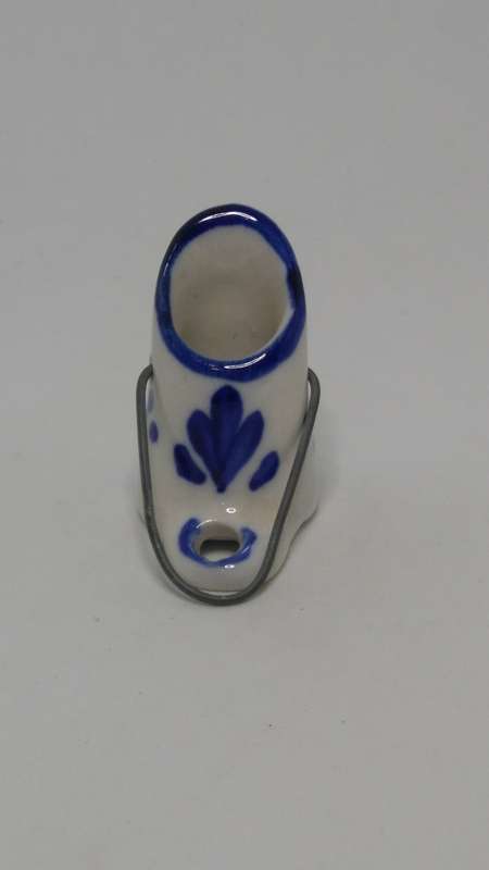 Miniature Ceramic Blue & White Delft Style Milk Bucket (Elesva Holland) (Miniature, suitable for ...