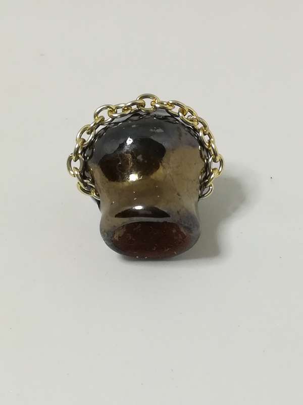 Miniature Metal Pot with Chain (Miniature, suitable for printer's tray)