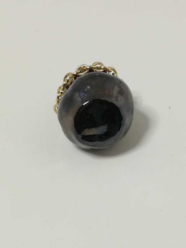 Miniature Metal Pot with Chain (Miniature, suitable for printer's tray)