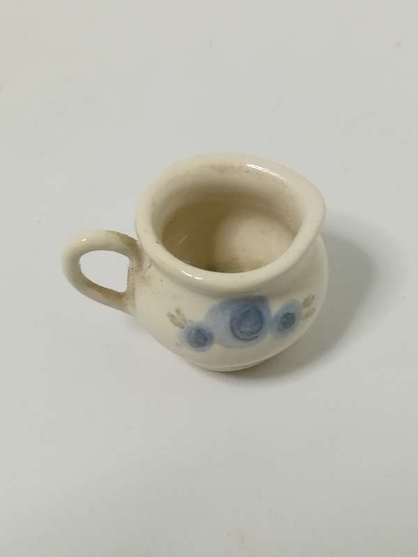 Miniature Milk Jug White Ceramic (Miniature, suitable for printer's tray)
