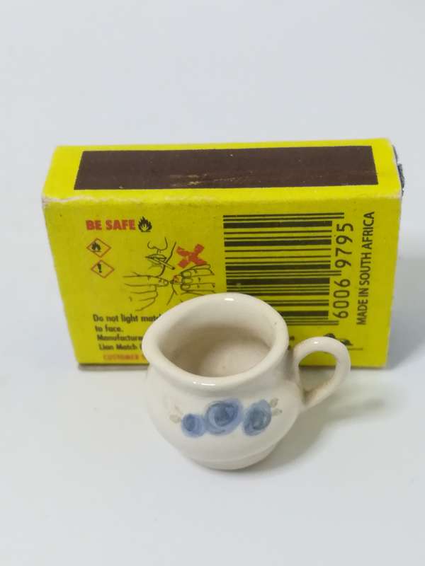 Miniature Milk Jug White Ceramic (Miniature, suitable for printer's tray)