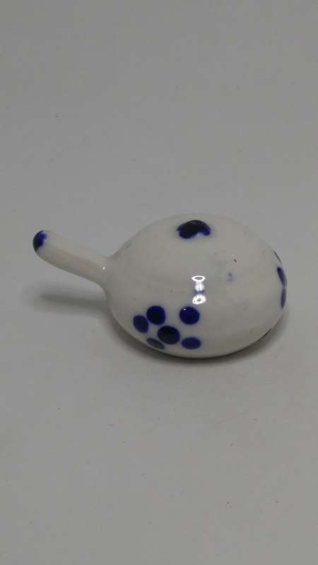 Miniature Ceramic Blue & White Delft Style Tea Pot (Elesva Holland) (Miniature, suitable for prin...